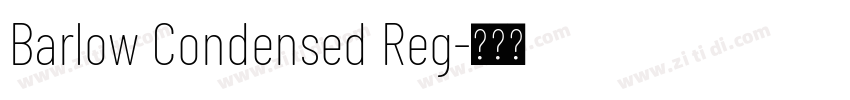 Barlow Condensed Reg字体转换
